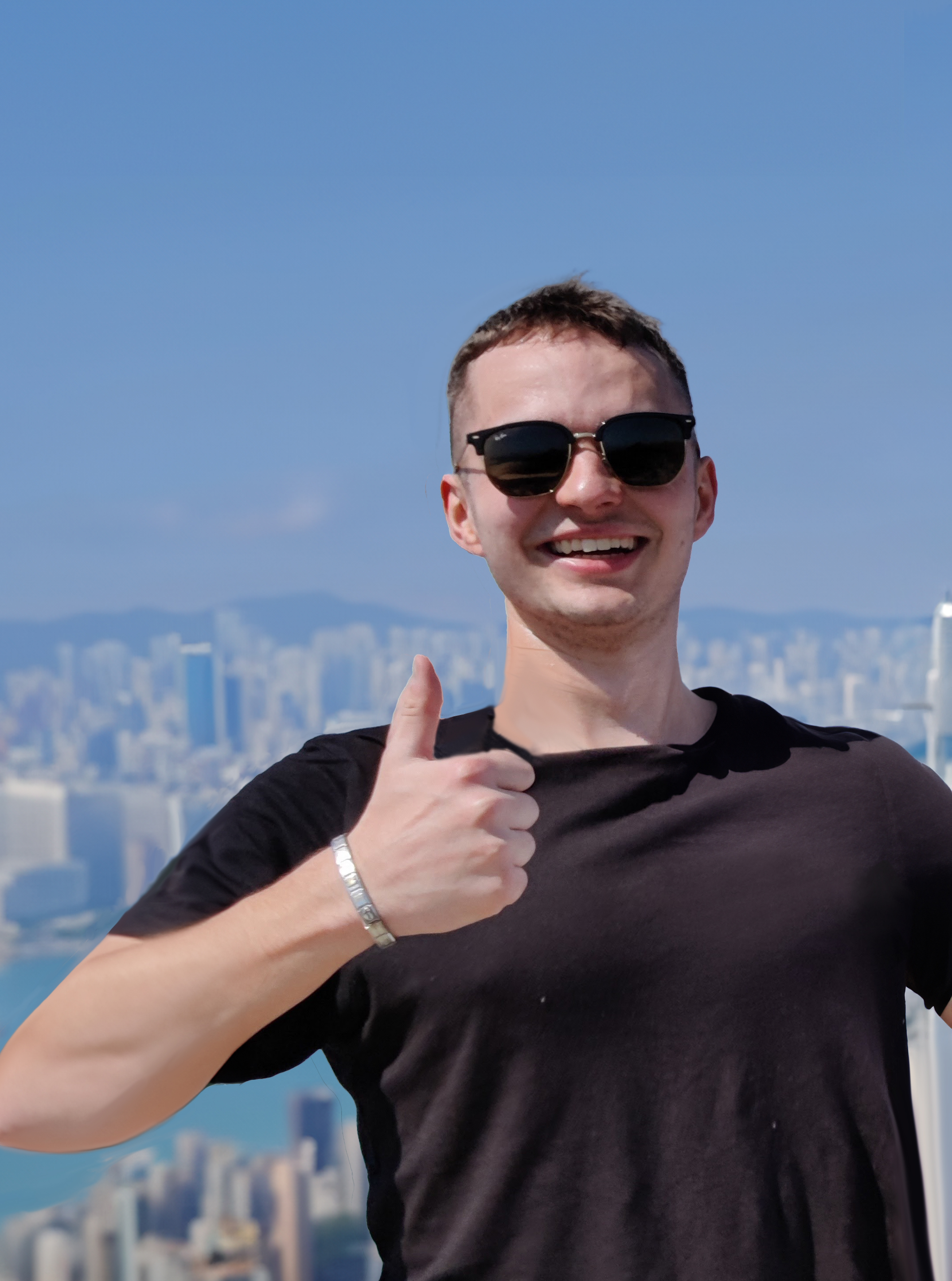 Me posing at Hong Kong High West Viewing Point